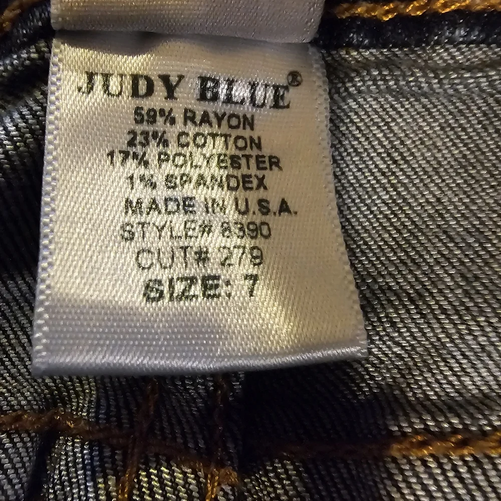 Judy Blue Jeans Ankle Skinny Fit Stretch Blue Women's Size 7/28